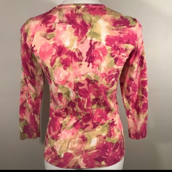 Susan Bristol Floral Sweater Pink/Green - Picture 3 of 7